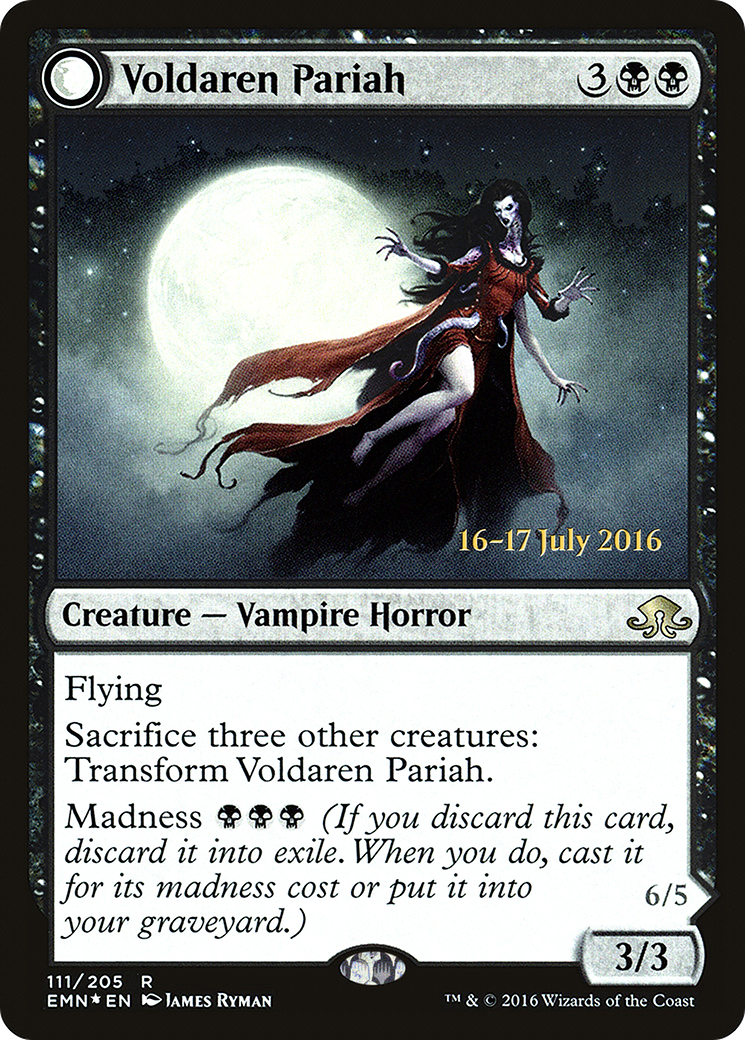 Voldaren Pariah // Abolisher of Bloodlines (PEMN-111S) - Eldritch Moon Promos: (mooneldrazidfc) Foil - Premium MTG Single from Wizards of the Coast - Just $1.90! Shop now at Game Crave Tournament Store