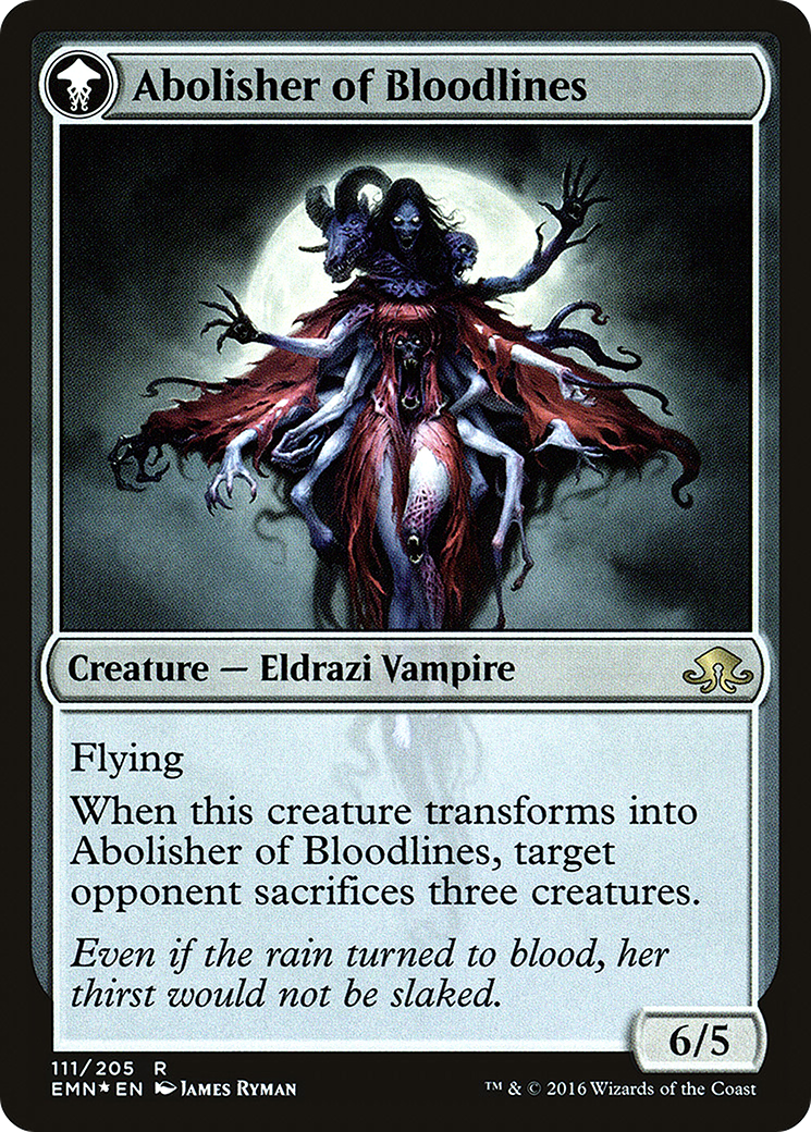 Voldaren Pariah // Abolisher of Bloodlines (PEMN-111S) - Eldritch Moon Promos: (mooneldrazidfc) Foil - Premium MTG Single from Wizards of the Coast - Just $1.90! Shop now at Game Crave Tournament Store