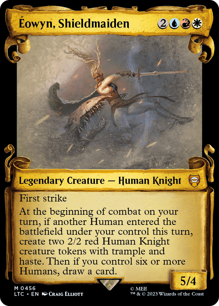 Éowyn, Shieldmaiden (LTC-456) - Tales of Middle-earth Commander: (Showcase) - Premium MTG Single from Wizards of the Coast - Just $7.83! Shop now at Game Crave Tournament Store