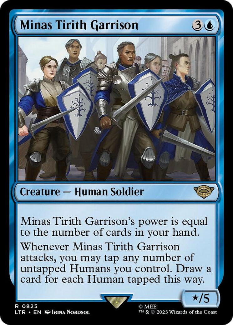 Minas Tirith Garrison (LTR-825) - The Lord of the Rings: Tales of Middle-earth - Premium MTG Single from Wizards of the Coast - Just $0.09! Shop now at Game Crave Tournament Store