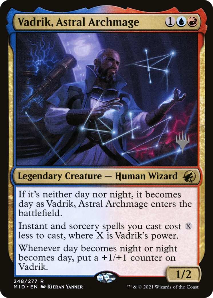 Vadrik, Astral Archmage (PMID-248P) - Innistrad: Midnight Hunt Promos - Premium MTG Single from Wizards of the Coast - Just $0.08! Shop now at Game Crave Tournament Store