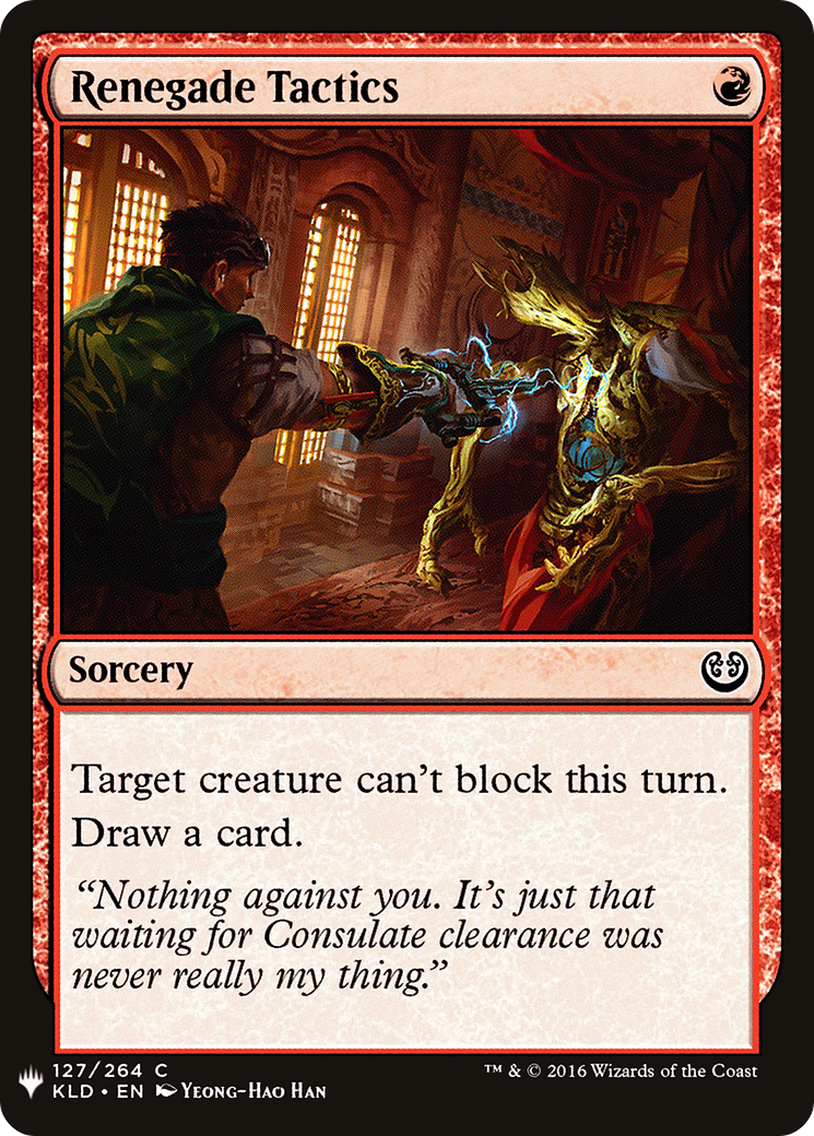 Renegade Tactics (MB1-1040) - Mystery Booster - Premium MTG Single from Wizards of the Coast - Just $0.08! Shop now at Game Crave Tournament Store