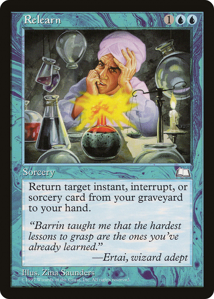Relearn (WTH-051) - Weatherlight - Premium MTG Single from Wizards of the Coast - Just $0.08! Shop now at Game Crave Tournament Store