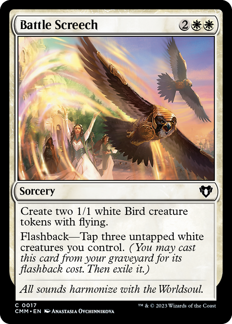Battle Screech (CMM-017) - Commander Masters - Premium MTG Single from Wizards of the Coast - Just $0.25! Shop now at Game Crave Tournament Store