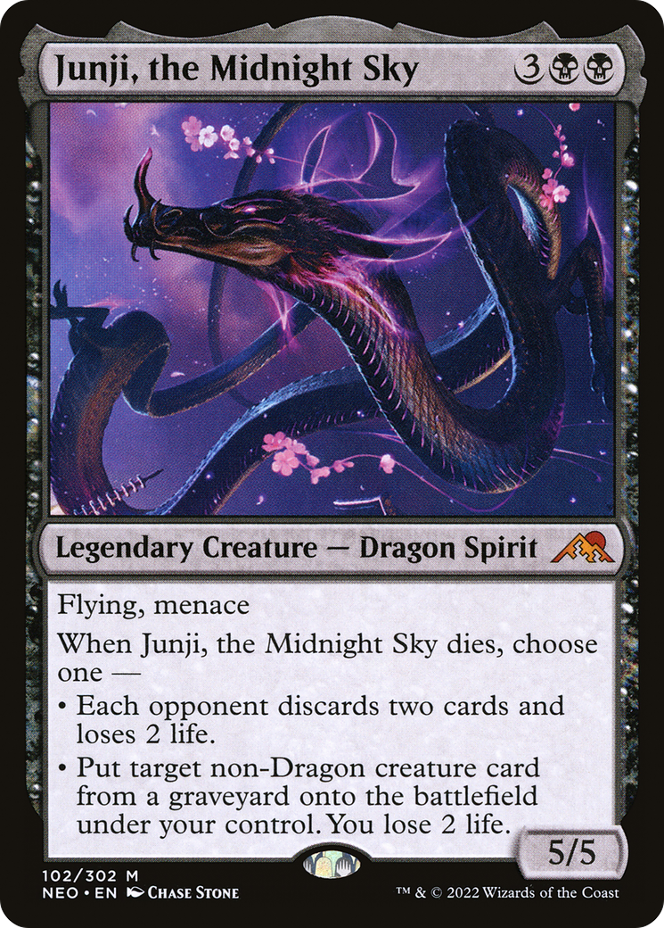 Junji, the Midnight Sky (NEO-102) - Kamigawa: Neon Dynasty - Premium MTG Single from Wizards of the Coast - Just $0.21! Shop now at Game Crave Tournament Store