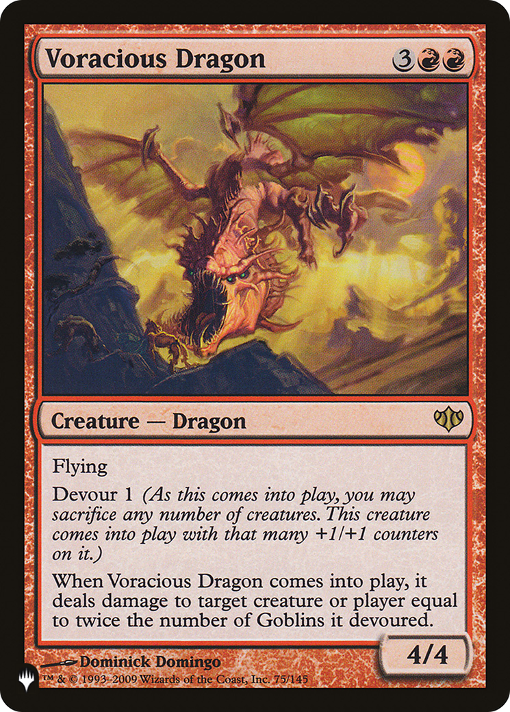 Voracious Dragon (PLIST-158) - The List - Premium MTG Single from Wizards of the Coast - Just $0.14! Shop now at Game Crave Tournament Store