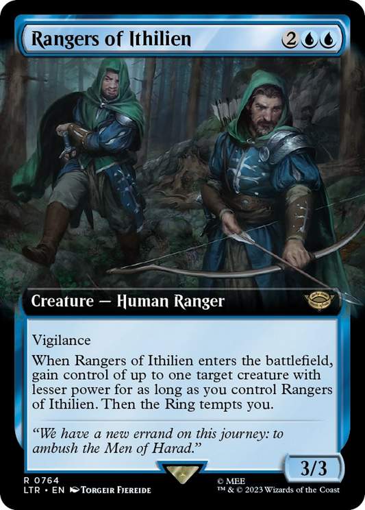 Rangers of Ithilien (LTR-764) - The Lord of the Rings: Tales of Middle-earth: (Extended Art) Foil - Premium MTG Single from Wizards of the Coast - Just $0.08! Shop now at Game Crave Tournament Store
