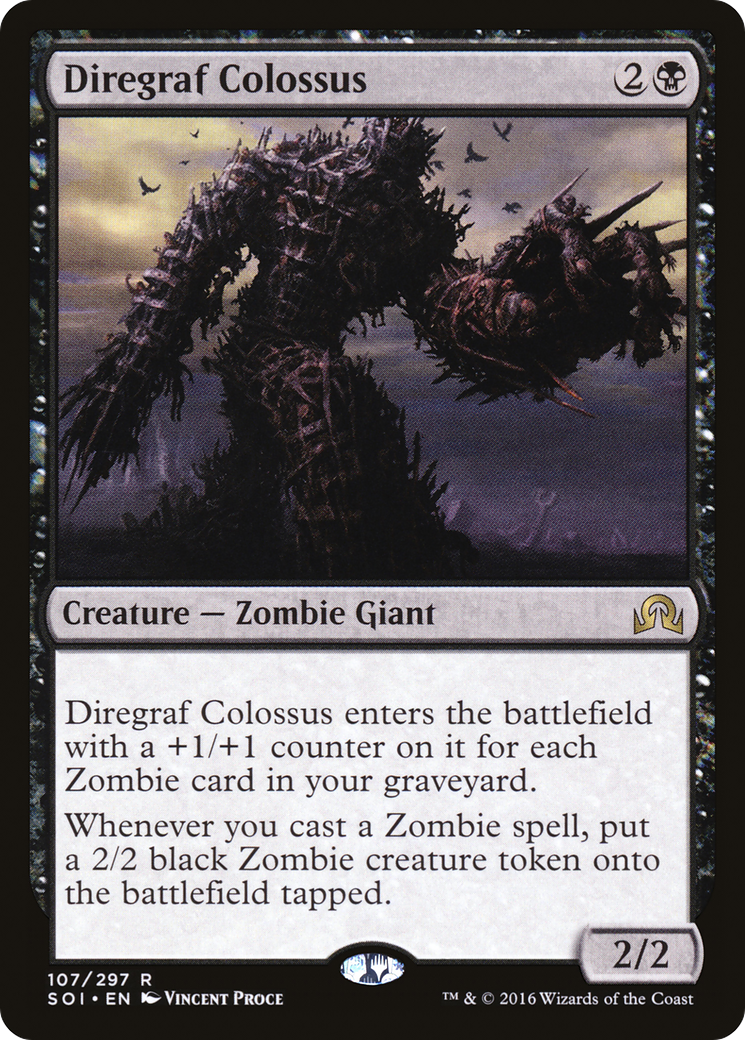 Diregraf Colossus (SOI-107) - Shadows over Innistrad Foil - Premium MTG Single from Wizards of the Coast - Just $2.72! Shop now at Game Crave Tournament Store