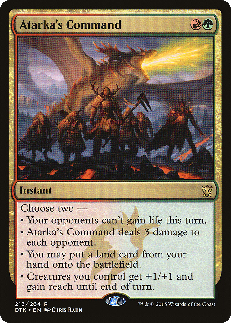 Atarka's Command (DTK-213) - Dragons of Tarkir - Premium MTG Single from Wizards of the Coast - Just $0.96! Shop now at Game Crave Tournament Store