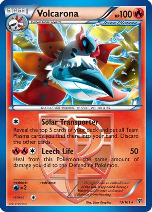 Volcarona 13/101 - Plasma Blast Reverse Holofoil - Premium Pokemon Single from Nintendo - Just $0.68! Shop now at Game Crave Tournament Store