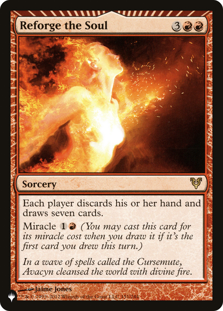 Reforge the Soul (PLIST-1131) - The List: (miracle) - Premium MTG Single from Wizards of the Coast - Just $3.68! Shop now at Game Crave Tournament Store