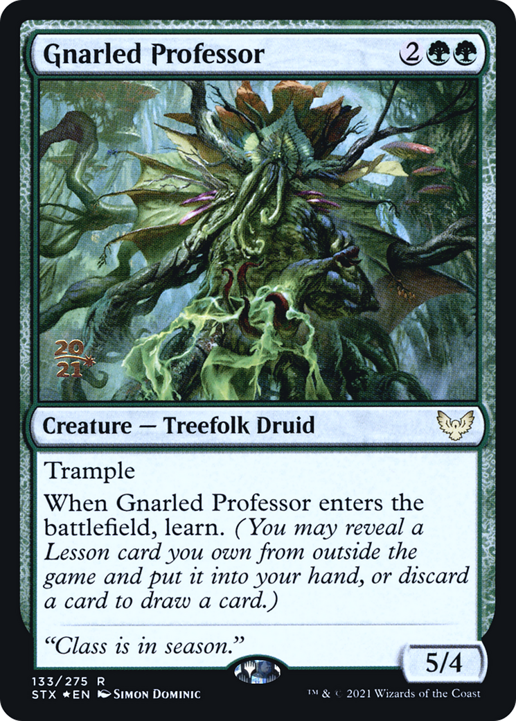 Gnarled Professor (PSTX-133S) - Strixhaven: School of Mages Promos Foil - Premium MTG Single from Wizards of the Coast - Just $0.25! Shop now at Game Crave Tournament Store