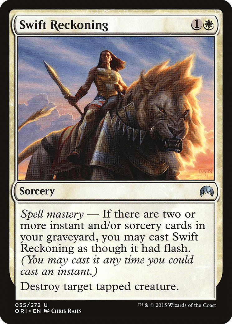 Swift Reckoning (ORI-035) - Magic Origins Foil - Premium MTG Single from Wizards of the Coast - Just $0.25! Shop now at Game Crave Tournament Store