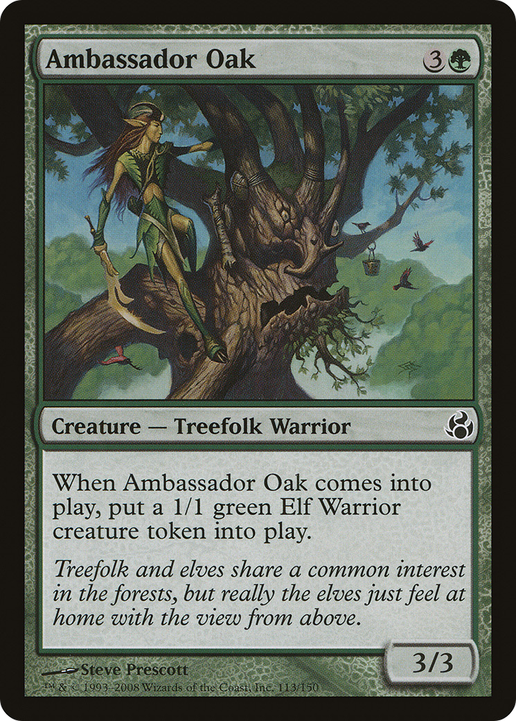Ambassador Oak (MOR-113) - Morningtide - Premium MTG Single from Wizards of the Coast - Just $0.25! Shop now at Game Crave Tournament Store