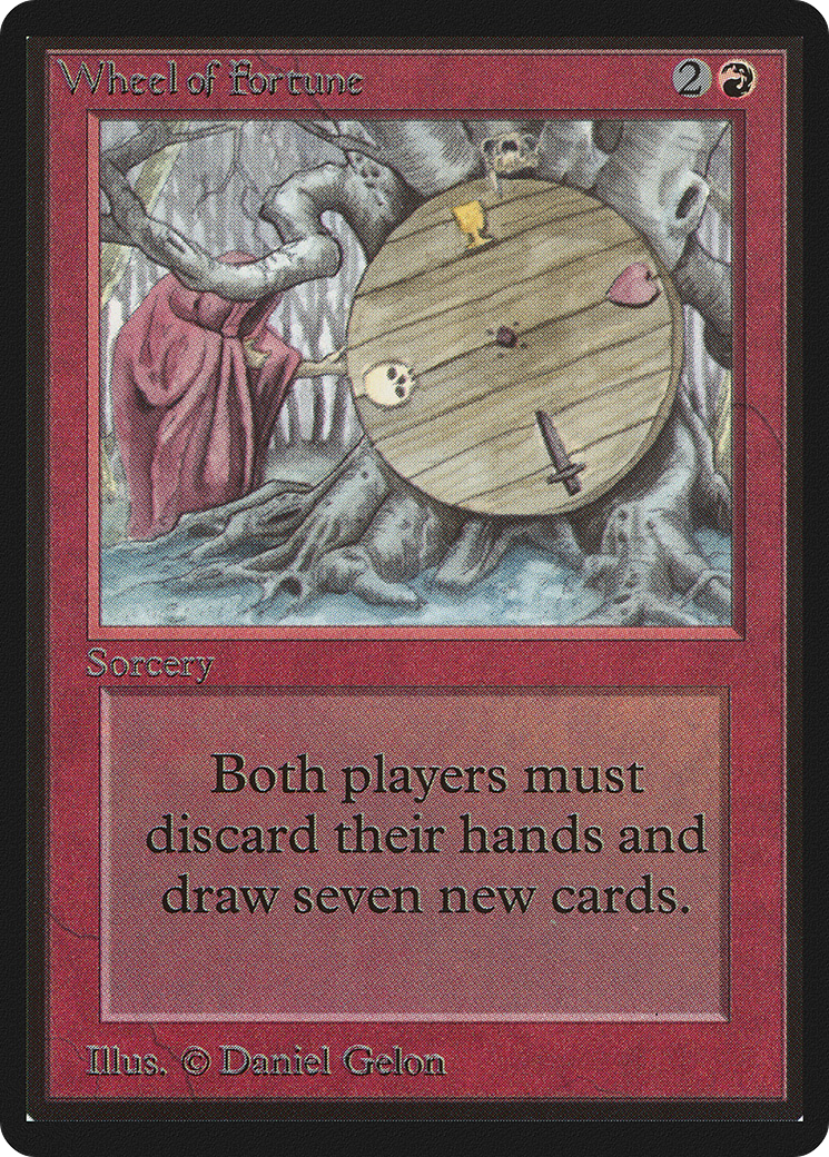 Wheel of Fortune (LEB-184) - Limited Edition Beta - Premium MTG Single from Wizards of the Coast - Just $384! Shop now at Game Crave Tournament Store