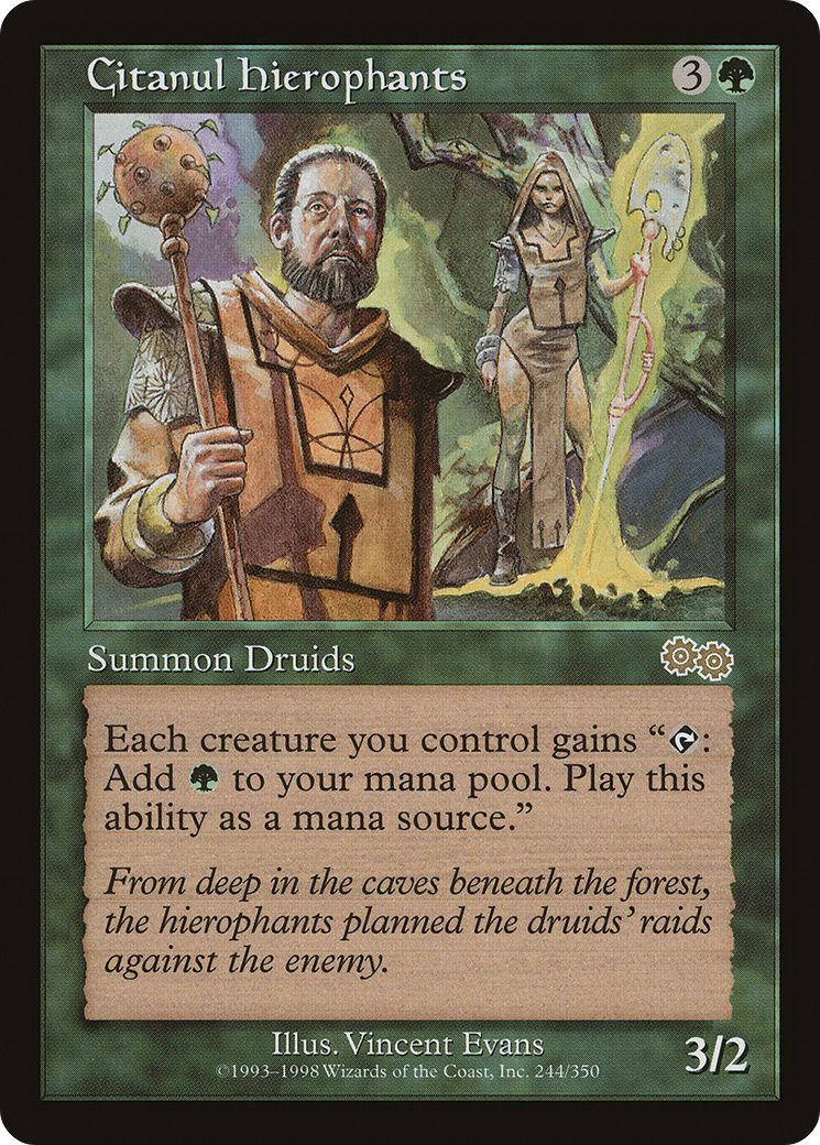 Citanul Hierophants (USG-244) - Urza's Saga - Premium MTG Single from Wizards of the Coast - Just $0.82! Shop now at Game Crave Tournament Store