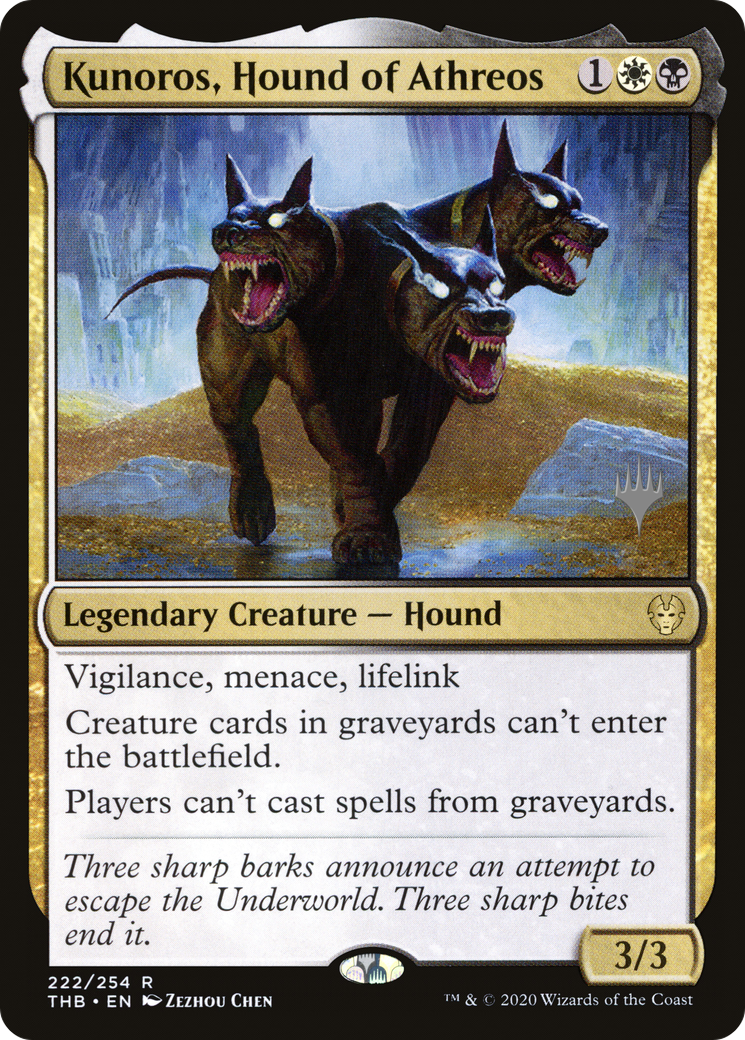 Kunoros, Hound of Athreos (PTHB-222P) - Theros Beyond Death Promos Foil - Premium MTG Single from Wizards of the Coast - Just $0.13! Shop now at Game Crave Tournament Store