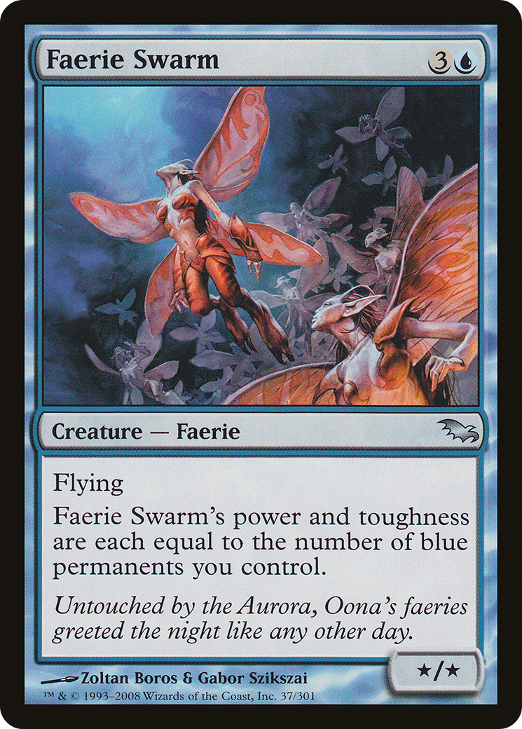 Faerie Swarm (SHM-037) - Shadowmoor - Premium MTG Single from Wizards of the Coast - Just $0.82! Shop now at Game Crave Tournament Store