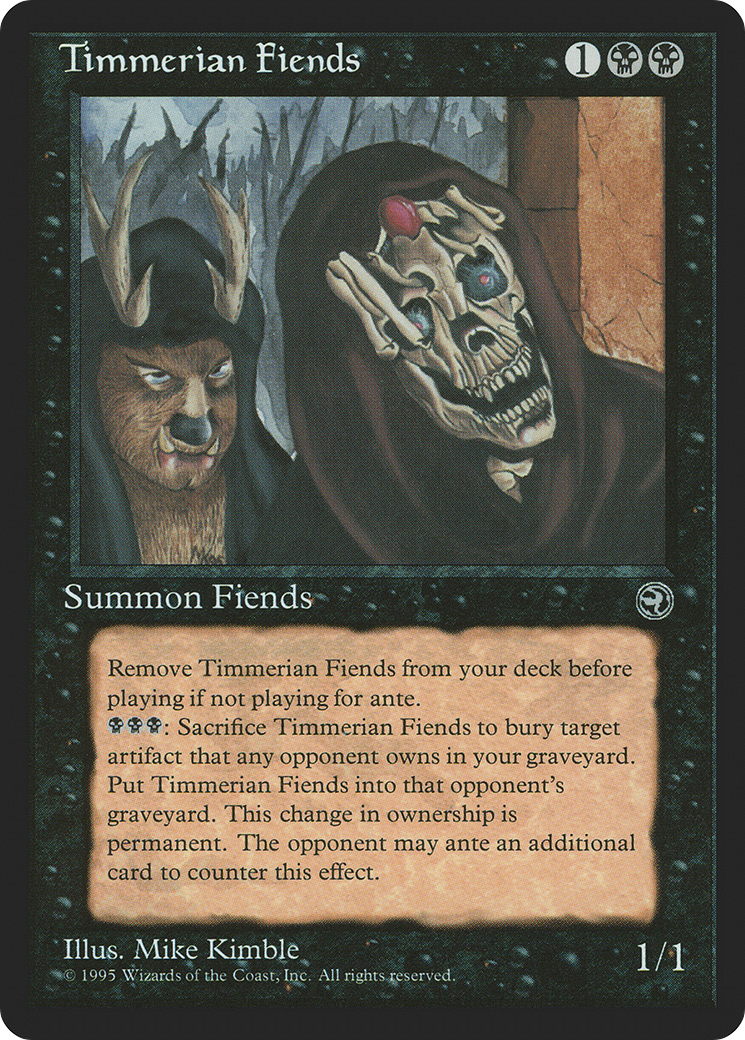Timmerian Fiends (HML-058) - Homelands - Premium MTG Single from Wizards of the Coast - Just $0.14! Shop now at Game Crave Tournament Store