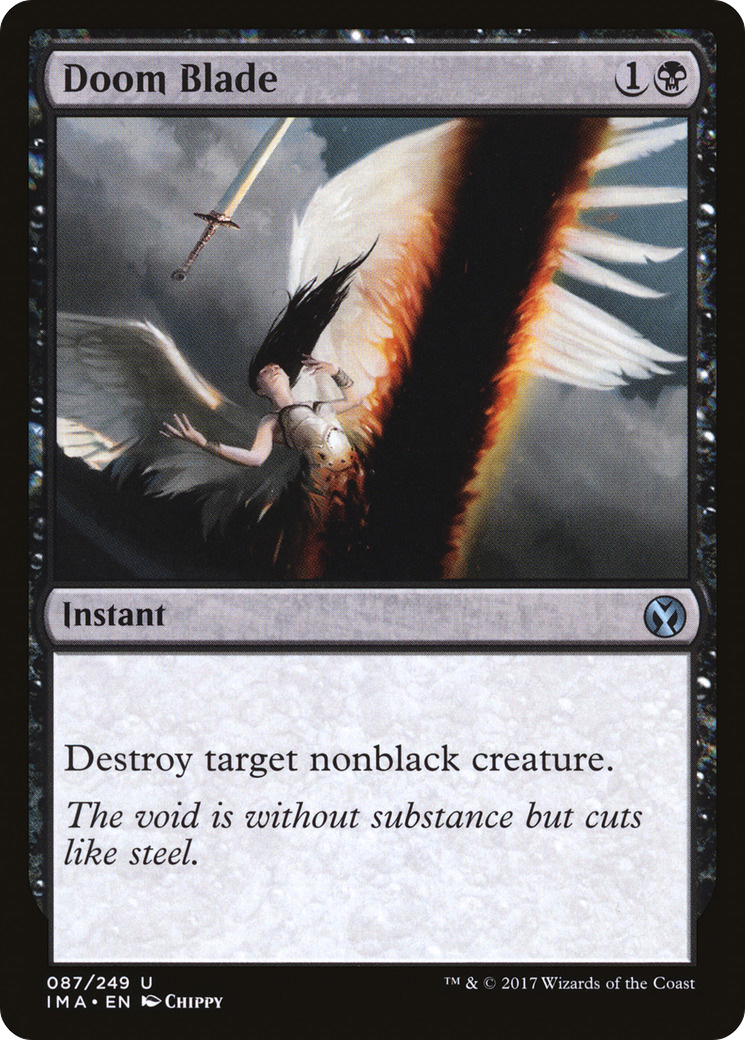 Doom Blade (IMA-087) - Iconic Masters Foil - Premium MTG Single from Wizards of the Coast - Just $0.32! Shop now at Game Crave Tournament Store