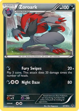 Zoroark 67/98 - Emerging Powers Holofoil - Premium Pokemon Single from Nintendo - Just $0.74! Shop now at Game Crave Tournament Store