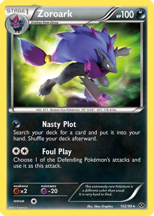 Zoroark 102/99 - Next Destinies Holofoil - Premium Pokemon Single from Nintendo - Just $53.74! Shop now at Game Crave Tournament Store