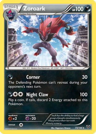 Zoroark 73/146 - XY Holofoil - Premium Pokemon Single from Nintendo - Just $0.50! Shop now at Game Crave Tournament Store