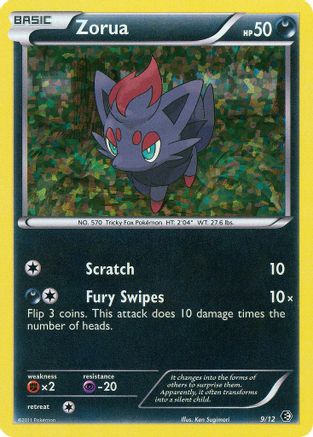 Zorua 9/12 - McDonalds Collection 2011 Holofoil - Premium Pokemon Single from Nintendo - Just $2.75! Shop now at Game Crave Tournament Store