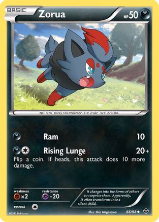 Zorua 66/98 - Emerging Powers - Premium Pokemon Single from Nintendo - Just $0.33! Shop now at Game Crave Tournament Store