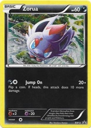 Zorua BW12/101 - BW Black Star Promos Holofoil - Premium Pokemon Single from Nintendo - Just $3.04! Shop now at Game Crave Tournament Store