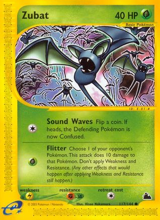 Zubat 117/144 - Skyridge - Premium Pokemon Single from Nintendo - Just $7.56! Shop now at Game Crave Tournament Store