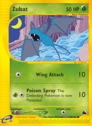 Zubat 118/144 - Skyridge - Premium Pokemon Single from Nintendo - Just $7.68! Shop now at Game Crave Tournament Store