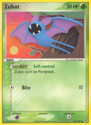 Zubat 83/107 - Deoxys - Premium Pokemon Single from Nintendo - Just $0.29! Shop now at Game Crave Tournament Store