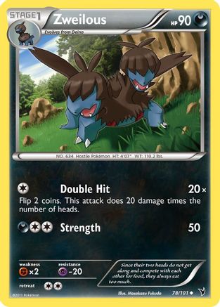 Zweilous 78/101 - Noble Victories - Premium Pokemon Single from Nintendo - Just $0.91! Shop now at Game Crave Tournament Store