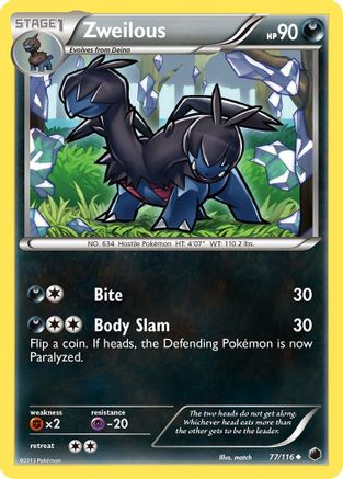 Zweilous 77/116 - Plasma Freeze Reverse Holofoil - Premium Pokemon Single from Nintendo - Just $0.90! Shop now at Game Crave Tournament Store