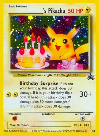 _____'s Pikachu 24/53 - Wizards Black Star Promos Holofoil - Premium Pokemon Single from Nintendo - Just $81.61! Shop now at Game Crave Tournament Store