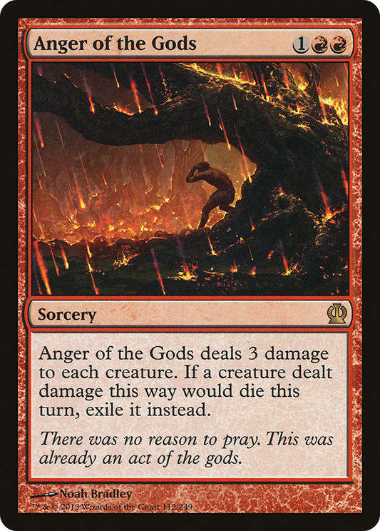 Anger of the Gods (THS-112) - Theros Foil - Premium MTG Single from Wizards of the Coast - Just $0.14! Shop now at Game Crave Tournament Store