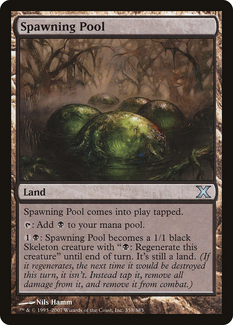 Spawning Pool (10E-358) - Tenth Edition - Premium MTG Single from Wizards of the Coast - Just $0.08! Shop now at Game Crave Tournament Store