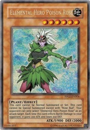 Elemental Hero Poison Rose (PP02-EN006) - Premium Pack 2 Unlimited - Premium Yugioh Single from Konami - Just $41.73! Shop now at Game Crave Tournament Store