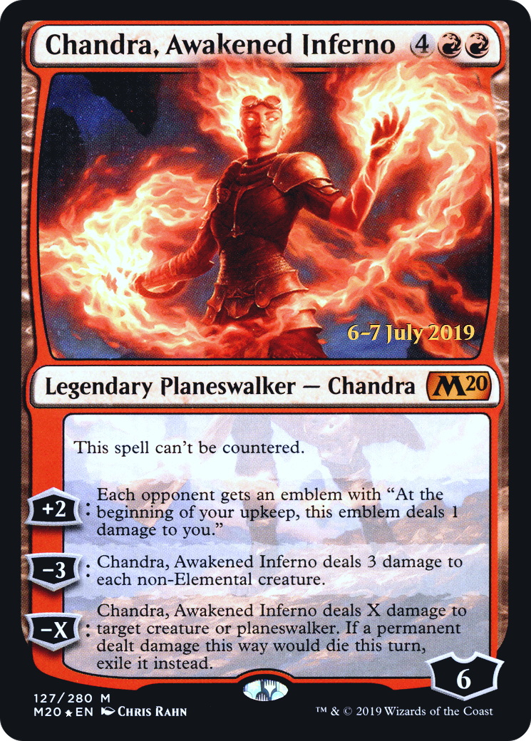 Chandra, Awakened Inferno (PM20-127S) - Core Set 2020 Promos Foil - Premium MTG Single from Wizards of the Coast - Just $23.14! Shop now at Game Crave Tournament Store