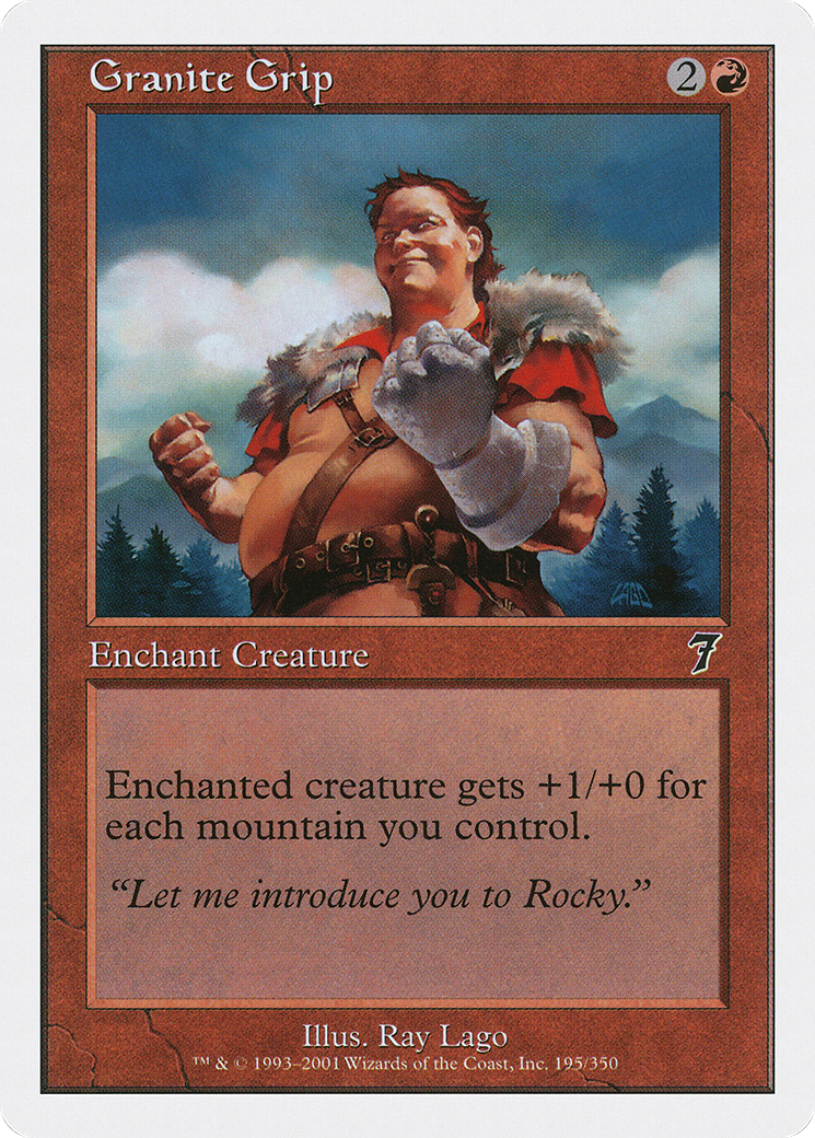 Granite Grip (7ED-195) - Seventh Edition - Premium MTG Single from Wizards of the Coast - Just $0.25! Shop now at Game Crave Tournament Store