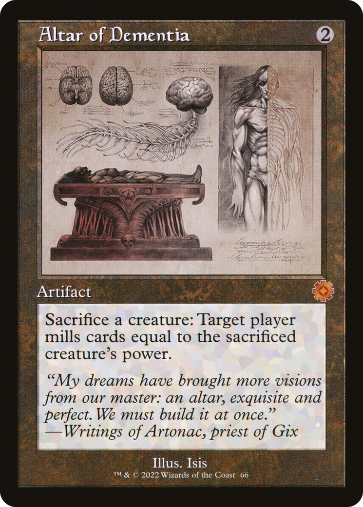 Altar of Dementia (BRR-066) - The Brothers' War Retro Artifacts Foil - Premium MTG Single from Wizards of the Coast - Just $4.67! Shop now at Game Crave Tournament Store