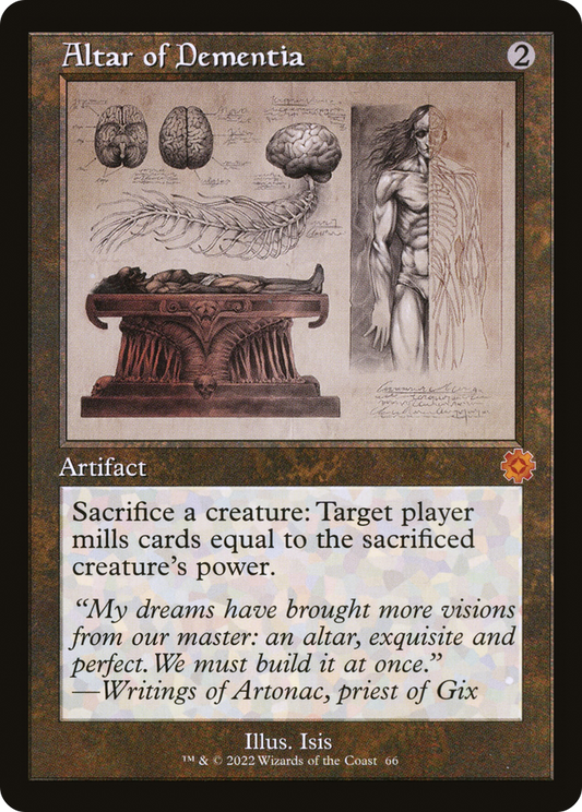 Altar of Dementia (BRR-066) - The Brothers' War Retro Artifacts Foil - Premium MTG Single from Wizards of the Coast - Just $4.67! Shop now at Game Crave Tournament Store
