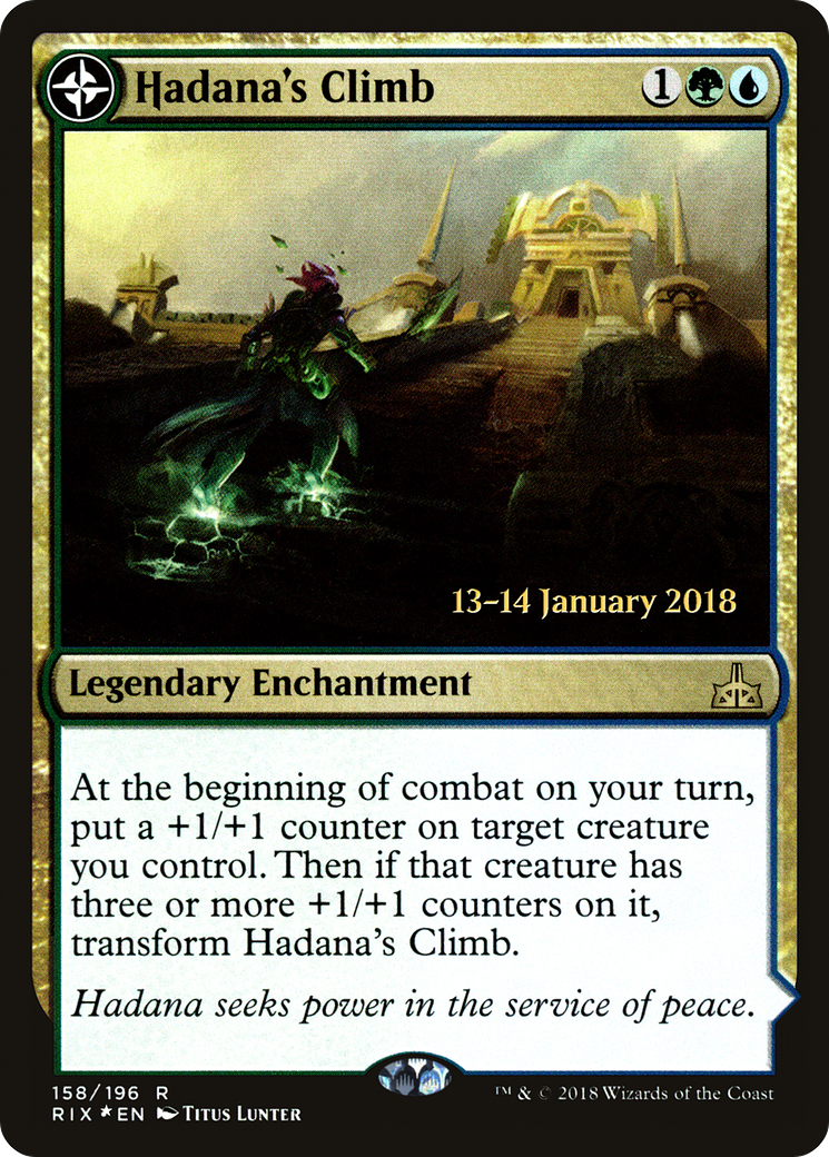 Hadana's Climb // Winged Temple of Orazca (PRIX-158S) - Rivals of Ixalan Promos: (compasslanddfc) Foil - Premium MTG Single from Wizards of the Coast - Just $1.12! Shop now at Game Crave Tournament Store