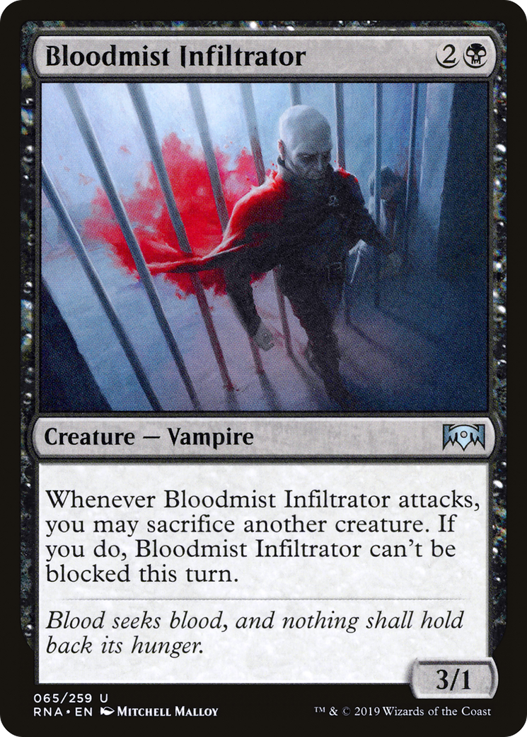 Bloodmist Infiltrator (RNA-065) - Ravnica Allegiance - Premium MTG Single from Wizards of the Coast - Just $0.08! Shop now at Game Crave Tournament Store