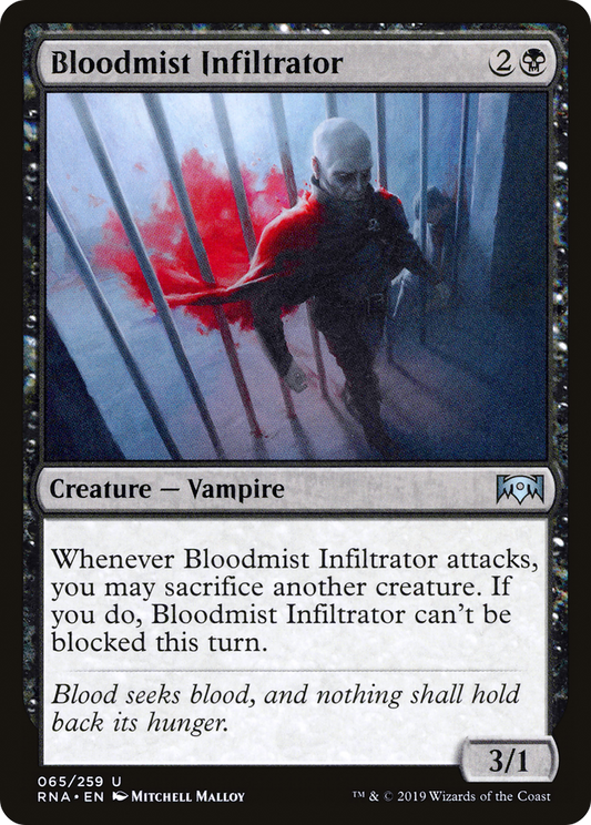 Bloodmist Infiltrator (RNA-065) - Ravnica Allegiance - Premium MTG Single from Wizards of the Coast - Just $0.08! Shop now at Game Crave Tournament Store