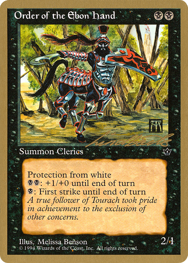 Order of the Ebon Hand (PTC-LL42A) - Pro Tour Collector Set - Premium MTG Single from Wizards of the Coast - Just $0.80! Shop now at Game Crave Tournament Store