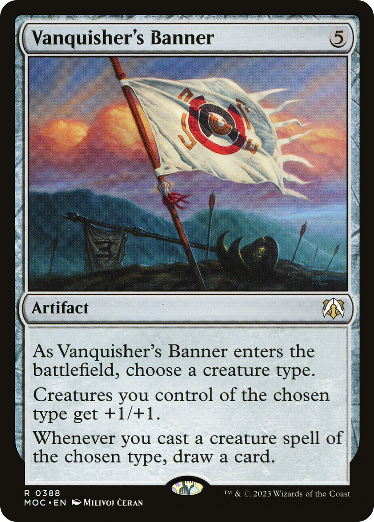 Vanquisher's Banner (MOC-388) - March of the Machine Commander - Premium MTG Single from Wizards of the Coast - Just $1.13! Shop now at Game Crave Tournament Store
