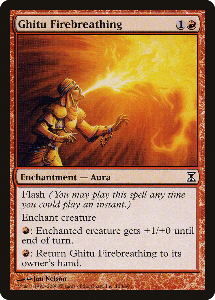 Ghitu Firebreathing (TSP-158) - Time Spiral - Premium MTG Single from Wizards of the Coast - Just $0.08! Shop now at Game Crave Tournament Store