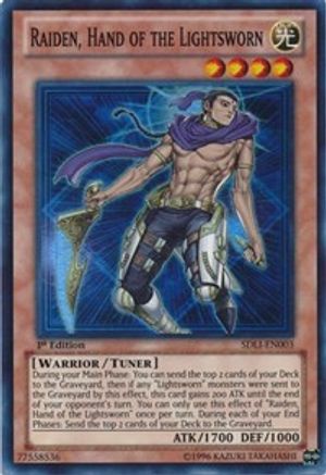 Raiden, Hand of the Lightsworn (SDLI-EN003) - Structure Deck: Realm of Light 1st Edition - Premium Yugioh Single from Konami - Just $0.33! Shop now at Game Crave Tournament Store